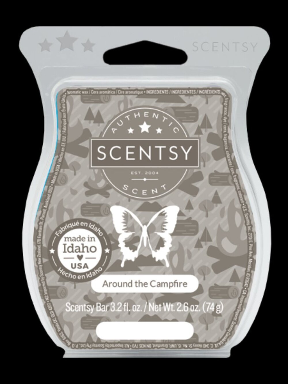 Scentsy AROUND THE CAMPFIRE Scented Wax Bar Melt New